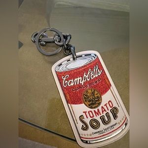 Authentic Coach tomato soup key chain bag charm